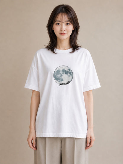 プリントTシャツ レディース 星空 宇宙 イラスト 北欧風 女性向けギフト 散歩 白T