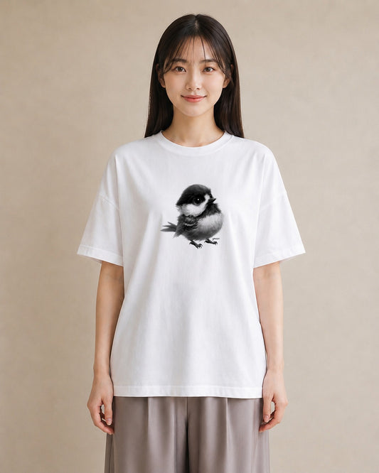 デザインTシャツ レディース ことり ペット 動物 イラスト カジュアル クリスマス 旅行 白T