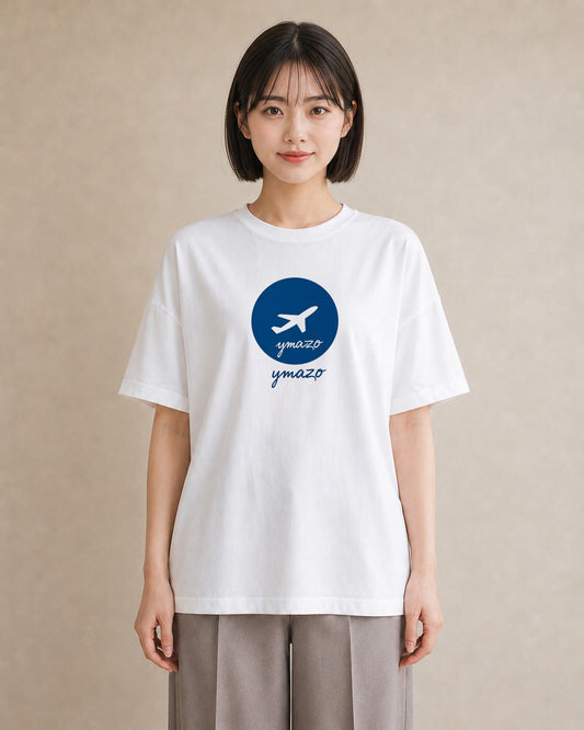 グラフィックTシャツ レディース 旅 トラベル スタンプ イラスト 淡色 社会人 女性 白T