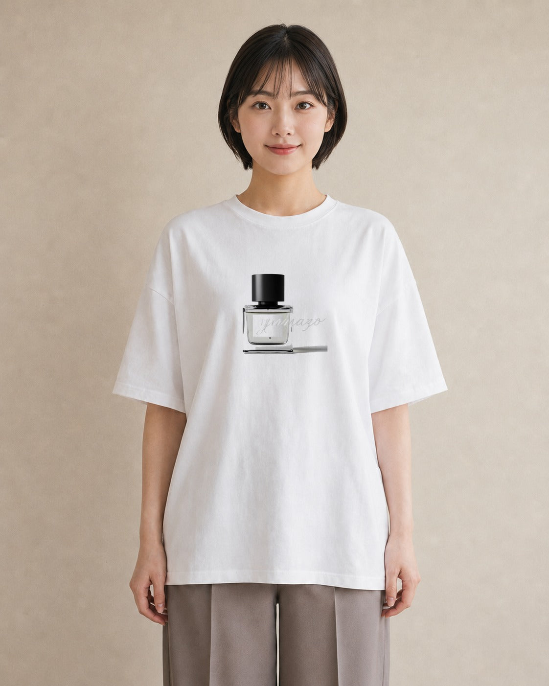 Tシャツ レディース 香水 香水瓶 パフューム イラスト ルームウェア ギフト 白T