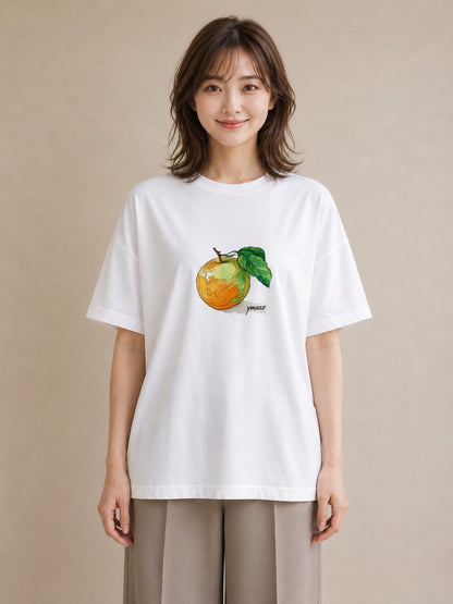 プリントTシャツ レディース もも 食べ物 フード イラスト シック 春コーデ 姉妹 白T