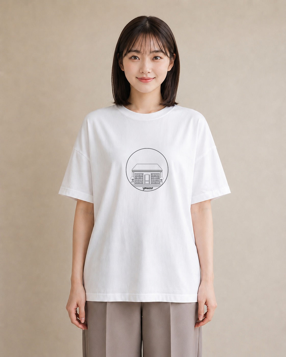 グラフィックTシャツ レディース 本 読書 ブック イラスト 韓国風 ギフト 母の日 白T