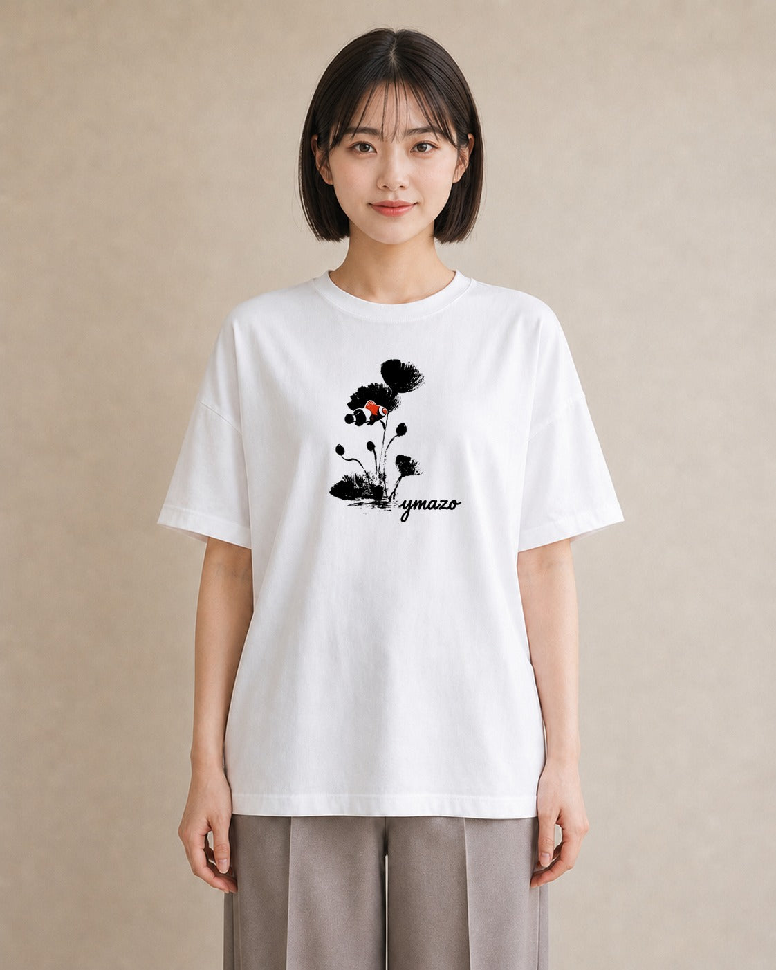 プリントTシャツ レディース 風鈴 ガラス 夏 ナチュラル アンティーク イラスト ゆるかわ 旅行用 海 白T
