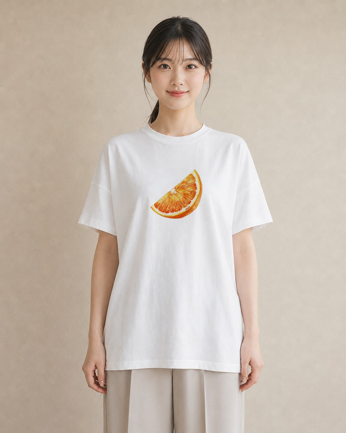 Tシャツ レディース パイナップル 食べ物 フード イラスト ガーリー カフェ服 クリスマス 白T