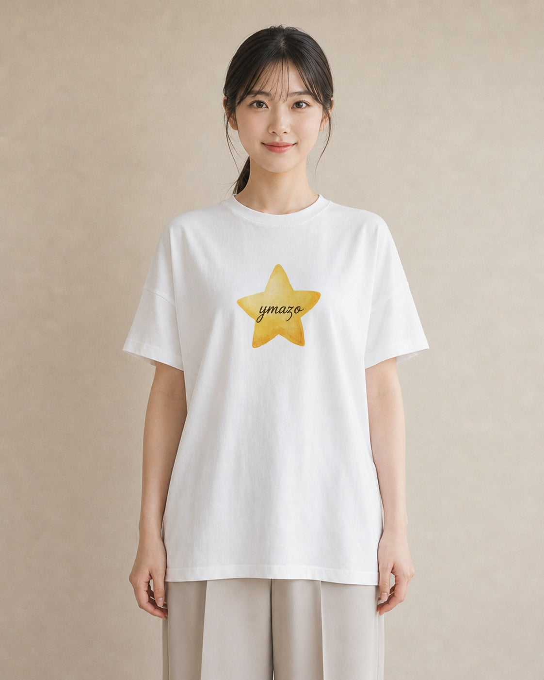 半袖Tシャツ レディース 星空 宇宙 イラスト 可愛い 通勤 在宅 白T