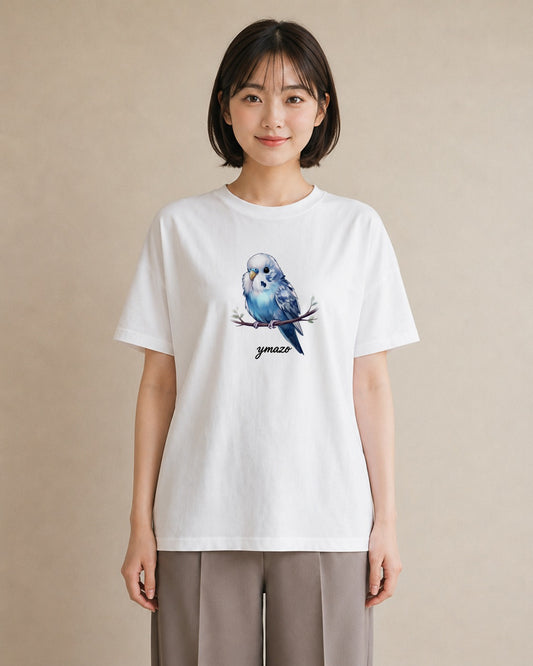 プリントTシャツ レディース ことり ペット 動物 イラスト ボタニカル お揃い 親子 白T