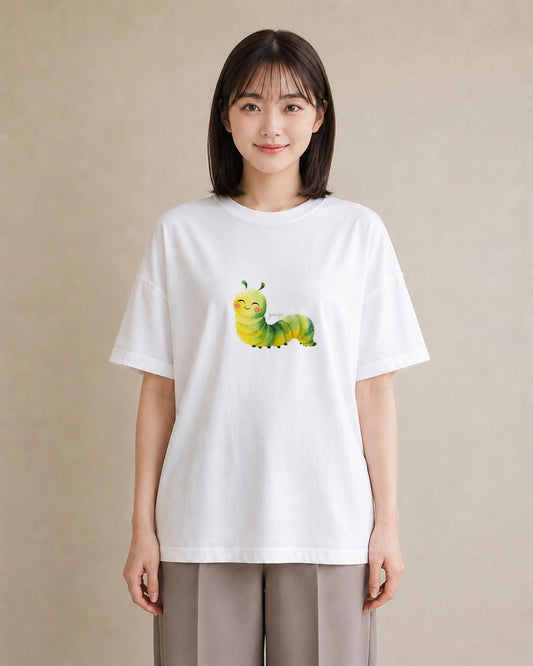 Tシャツ レディース ホタル 昆虫 虫 イラスト 休日コーデ ギフト 母の日 白T