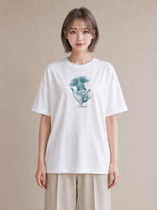 デザインTシャツ レディース エキゾチックショートヘア 猫 ねこ イラスト ポップ 送別ギフト 通勤 白T
