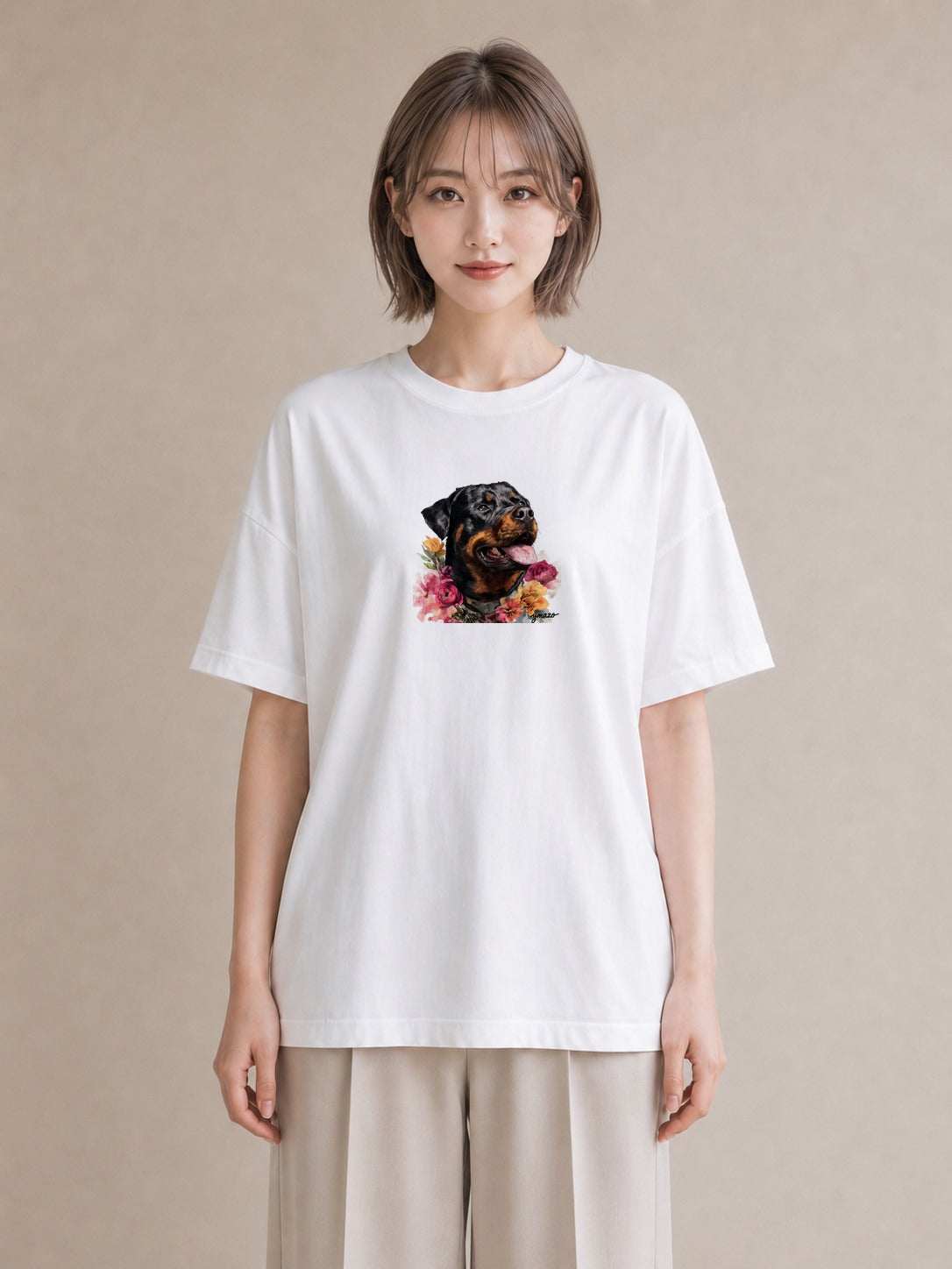Tシャツ レディース ラブラドールレトリバー 犬 いぬ イラスト シンプル ホワイトデー 春服 白T