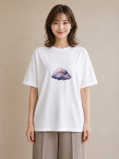 半袖Tシャツ レディース 牡牛座 星空 宇宙 イラスト 上品 綿100 デート 白T