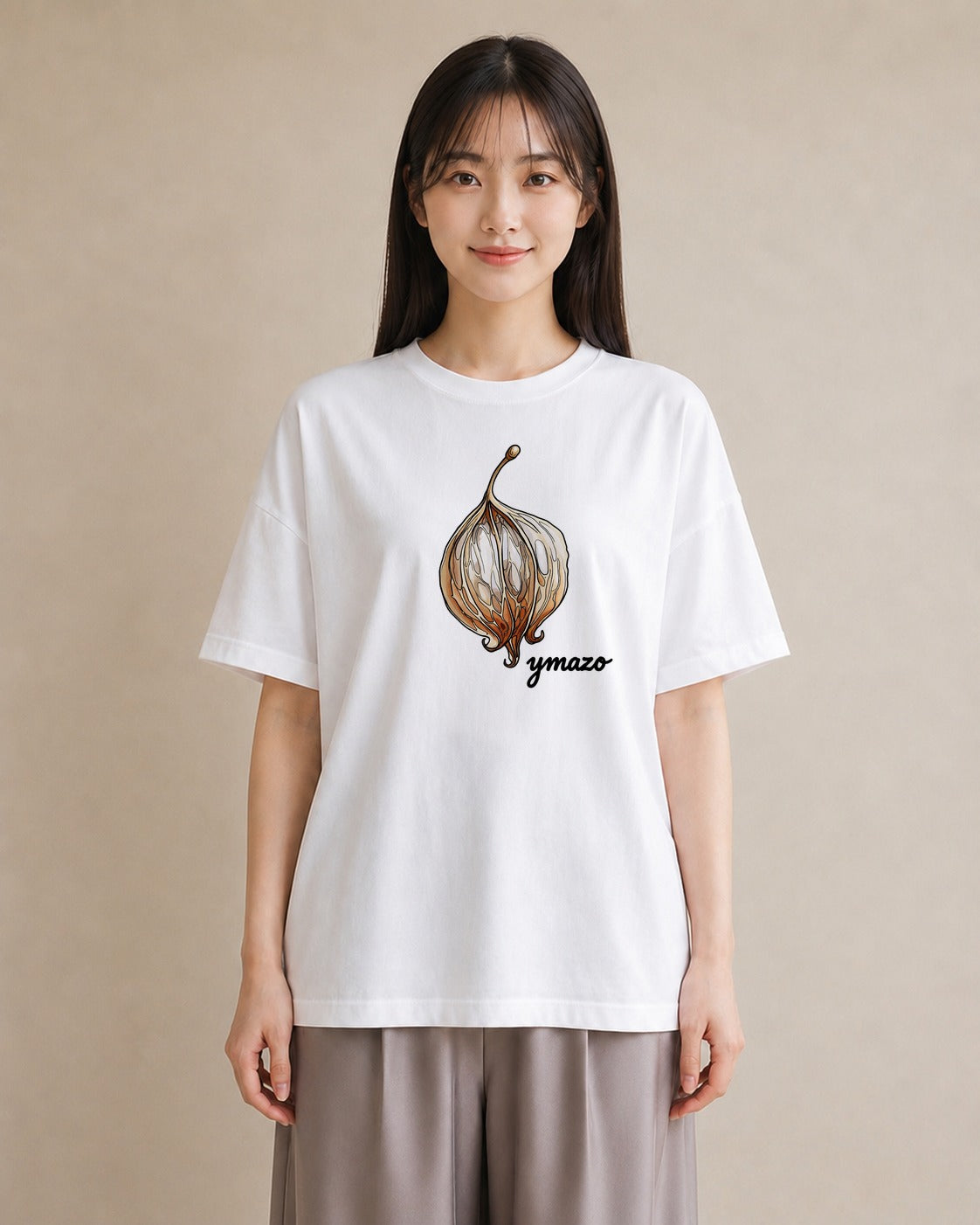 グラフィックTシャツ レディース ダンゴムシ 昆虫 虫 イラスト ガーリー ルームウェア ギフト 白T