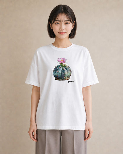 プリントTシャツ レディース 多肉植物 植物 ボタニカル イラスト カジュアル 誕生日プレゼント 綿100 白T