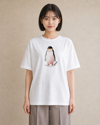 デザインTシャツ レディース アザラシ 動物 アニマル イラスト アート風 お出かけ 普段着 白T