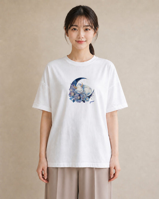 Tシャツ レディース シャム 猫 ねこ イラスト レトロ 綿100 デート 白T