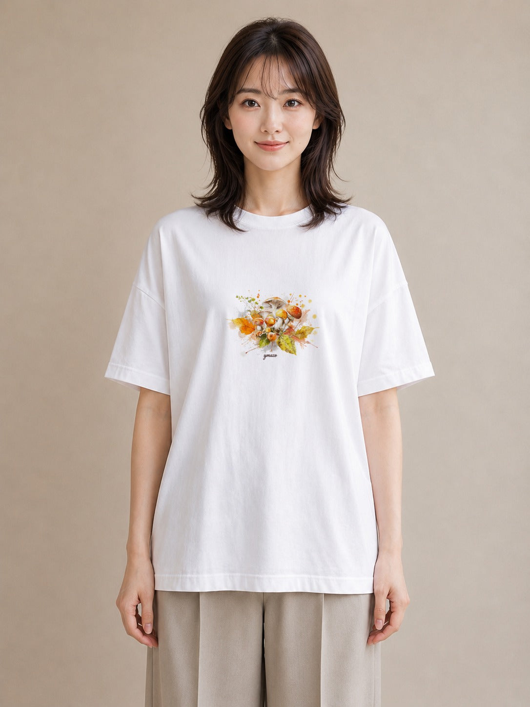 デザインTシャツ レディース 実り 植物 ボタニカル イラスト モード おしゃれギフト 社会人 白T