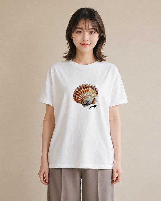 Tシャツ レディース ヤドカリ 海の生き物 海 イラスト ニュアンス レイヤード 友達ギフト 白T
