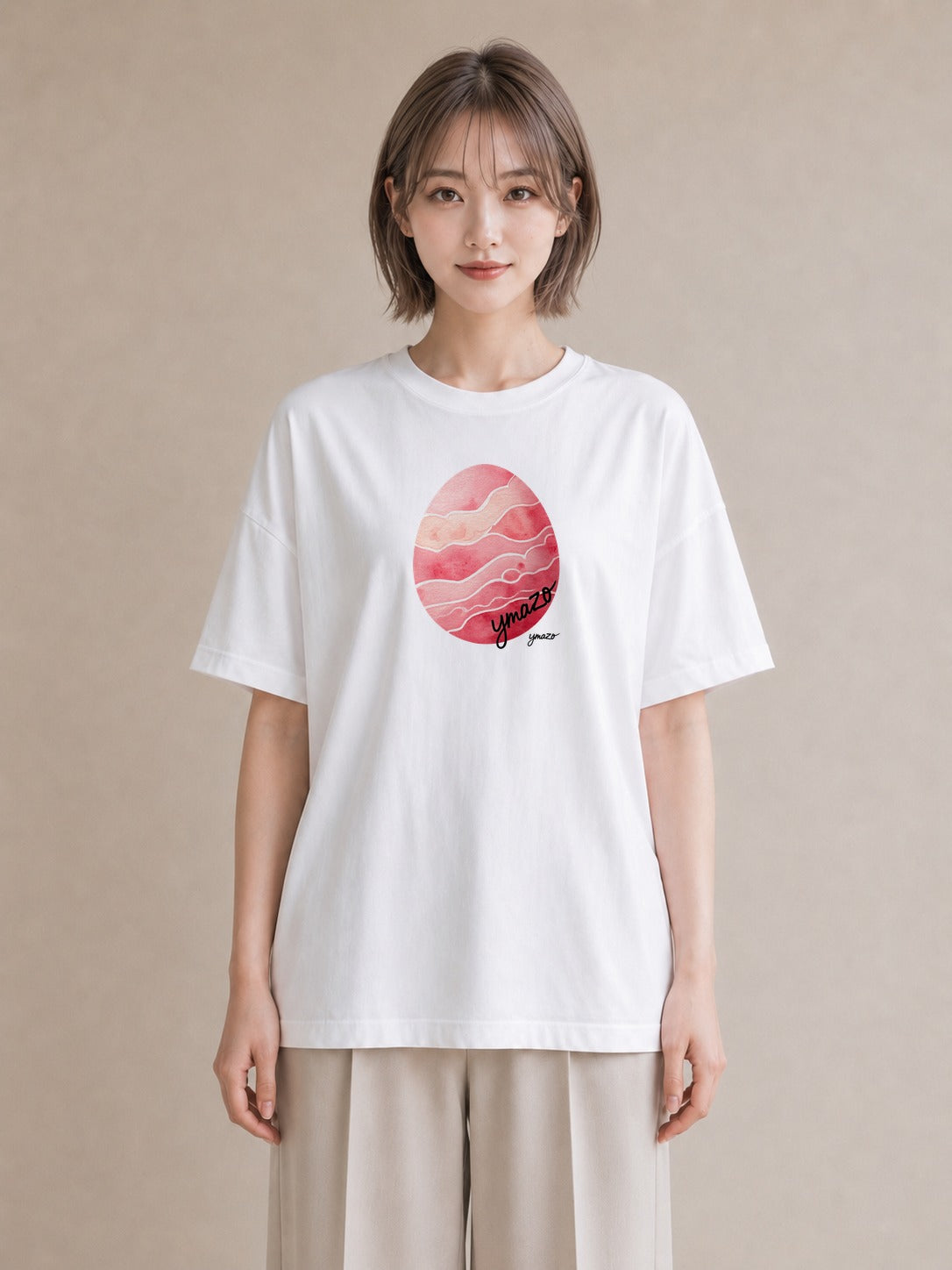 Tシャツ レディース 海 星空 宇宙 イラスト ラフ 散歩 お出かけ 白T