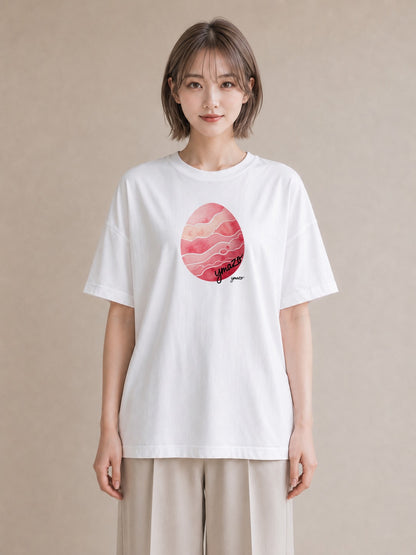 Tシャツ レディース 海 星空 宇宙 イラスト ラフ 散歩 お出かけ 白T