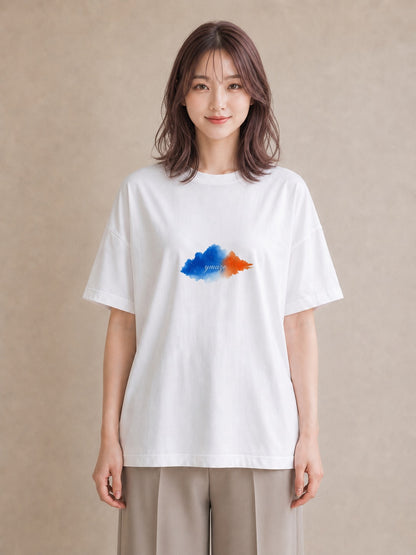 プリントTシャツ レディース 空 星空 宇宙 イラスト 水彩風 部屋着 女性向けギフト 白T