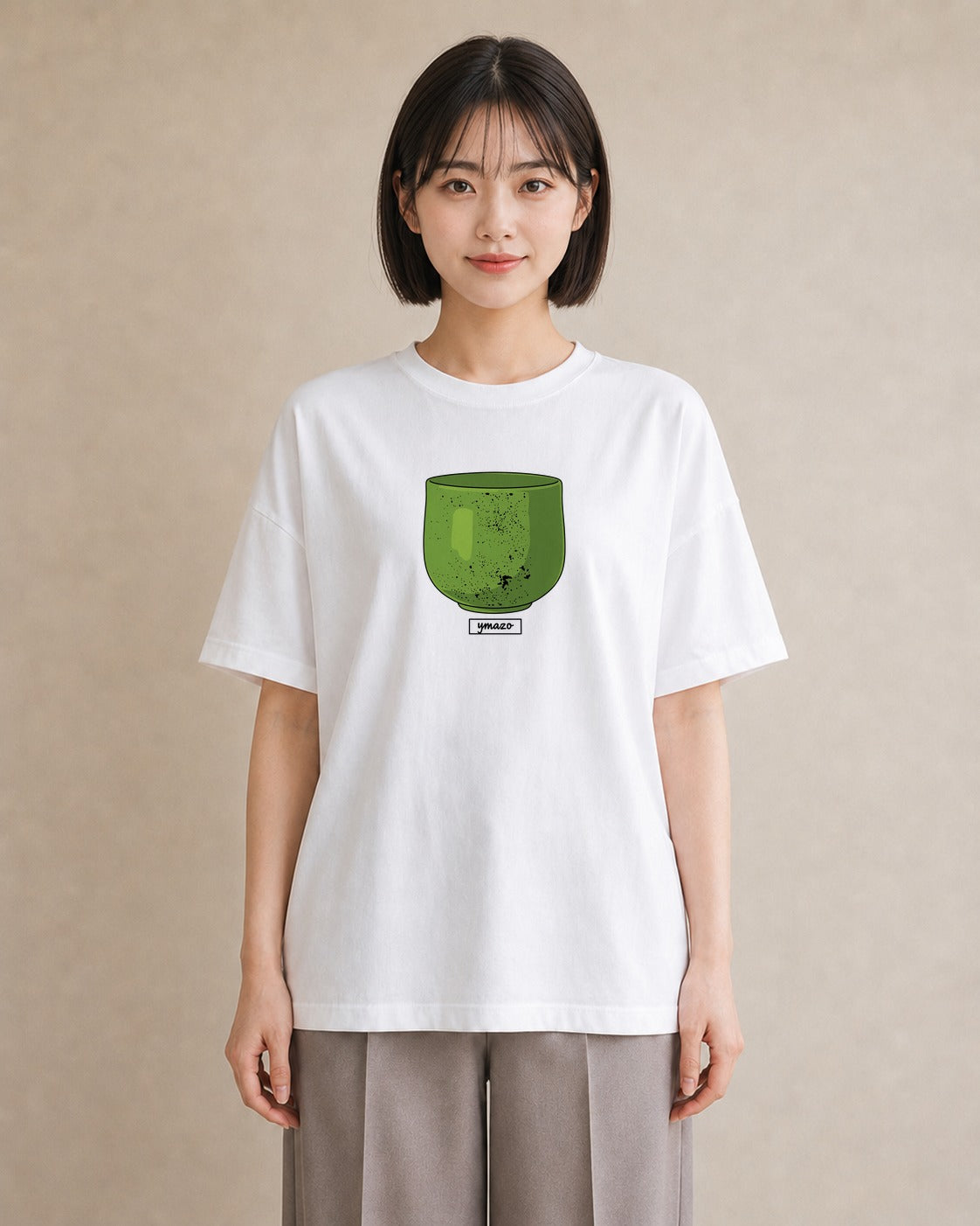 グラフィックTシャツ レディース 抹茶 食べ物 フード イラスト ナチュラル 部屋着 女性向けギフト 白T