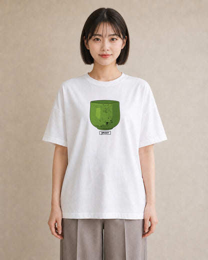 グラフィックTシャツ レディース 抹茶 食べ物 フード イラスト ナチュラル 部屋着 女性向けギフト 白T