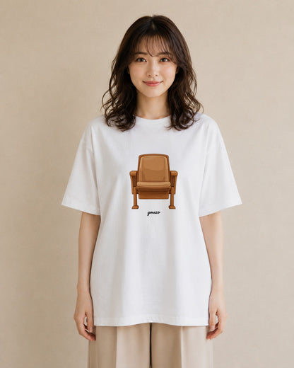グラフィックTシャツ レディース 窓辺の椅子 窓辺 椅子 ナチュラル アンティーク イラスト 社会人 女性 白T