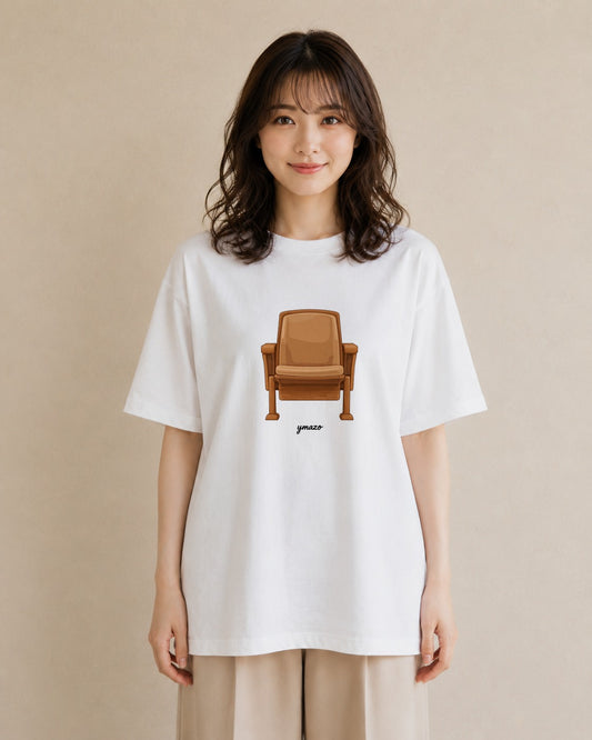グラフィックTシャツ レディース 窓辺の椅子 窓辺 椅子 ナチュラル アンティーク イラスト 社会人 女性 白T