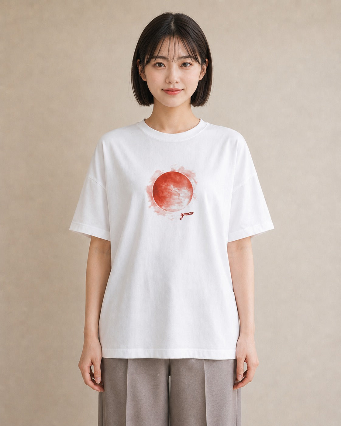 デザインTシャツ レディース 満月 星空 宇宙 イラスト ガーリー ルームウェア ギフト 白T