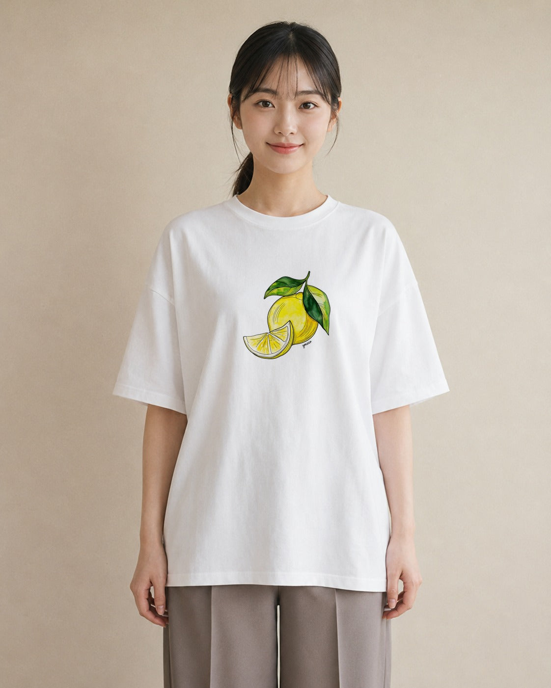 プリントTシャツ レディース アボカド 食べ物 フード イラスト 水彩風 在宅 公園 白T