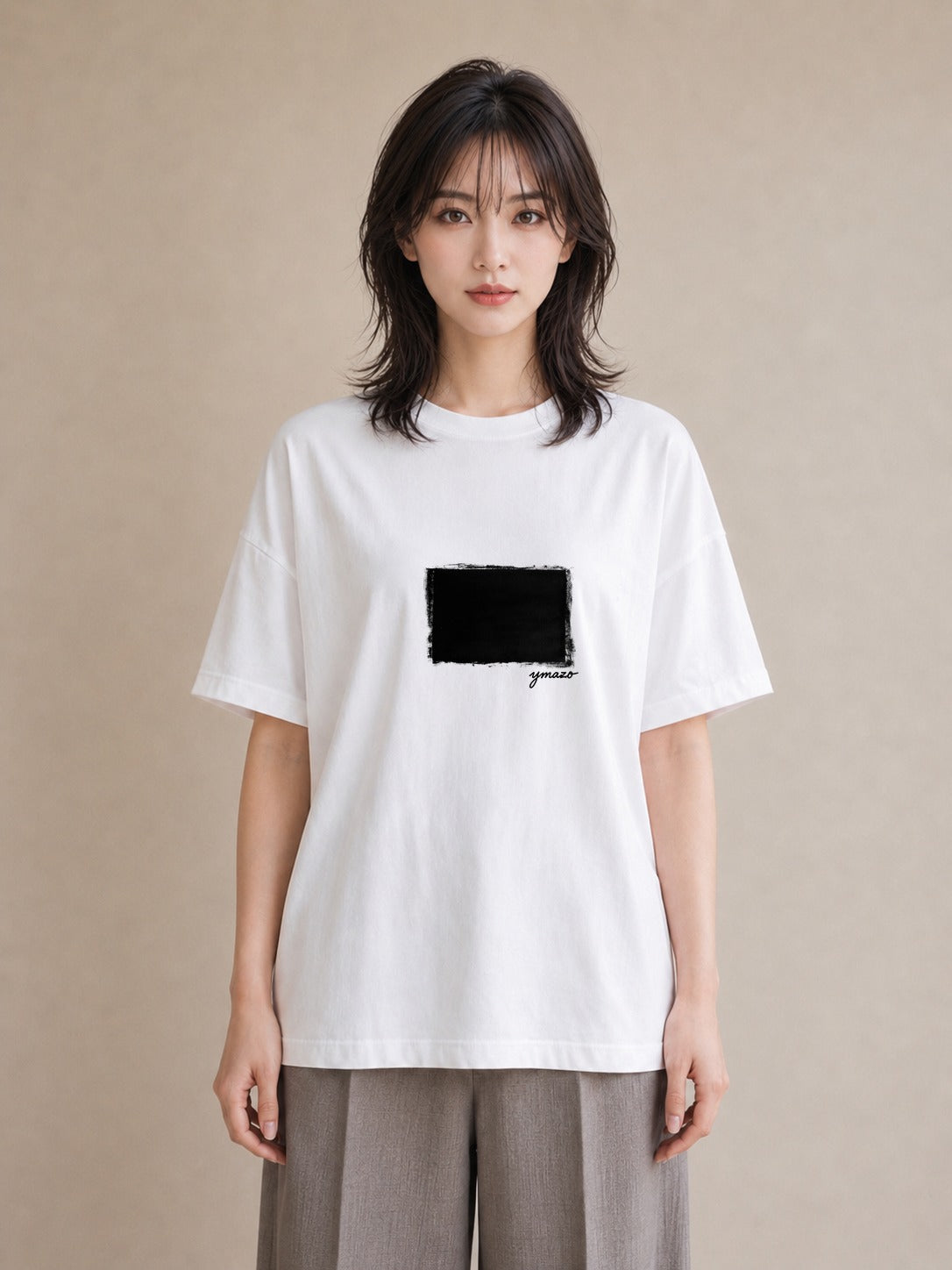 プリントTシャツ レディース 駅のホーム ローカル線 駅 ナチュラル アンティーク イラスト きれいめ ペアコーデ 秋コーデ 白T