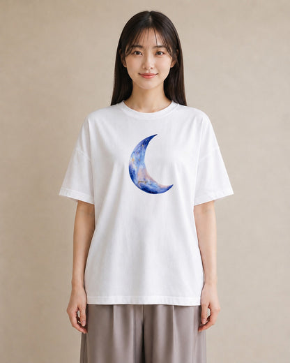 半袖Tシャツ レディース 山羊座 星空 宇宙 イラスト ナチュラル 20代 カジュアルコーデ 白T