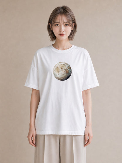 Tシャツ レディース 山羊座 星空 宇宙 イラスト 散歩 お出かけ 白T