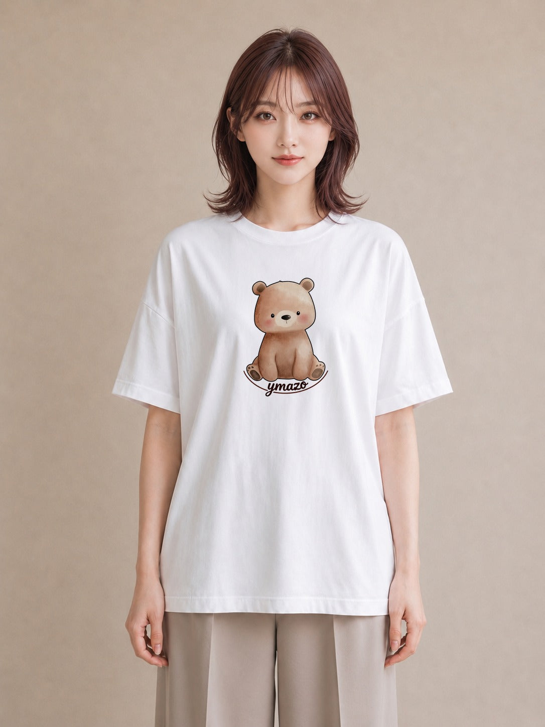 半袖Tシャツ レディース ナマケモノ 動物 アニマル イラスト ミニマル レイヤード 友達ギフト 白T