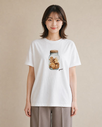 デザインTシャツ レディース あんみつ 食べ物 フード イラスト 可愛い クリスマス 旅行 白T