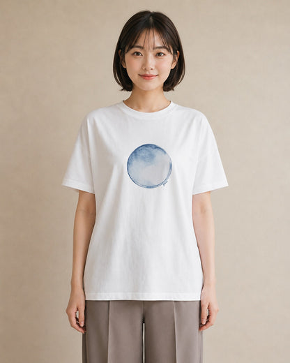 プリントTシャツ レディース プラネット 星空 宇宙 イラスト モード 女性向けギフト 散歩 白T