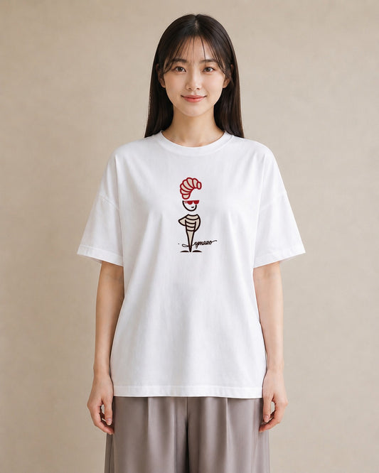 Tシャツ レディース パン ベーカリー イラスト モード 旅行用 海 白T