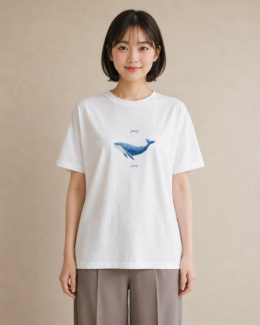 グラフィックTシャツ レディース シャチ 海の生き物 海 イラスト 休日コーデ 部屋着 女性向けギフト 白T