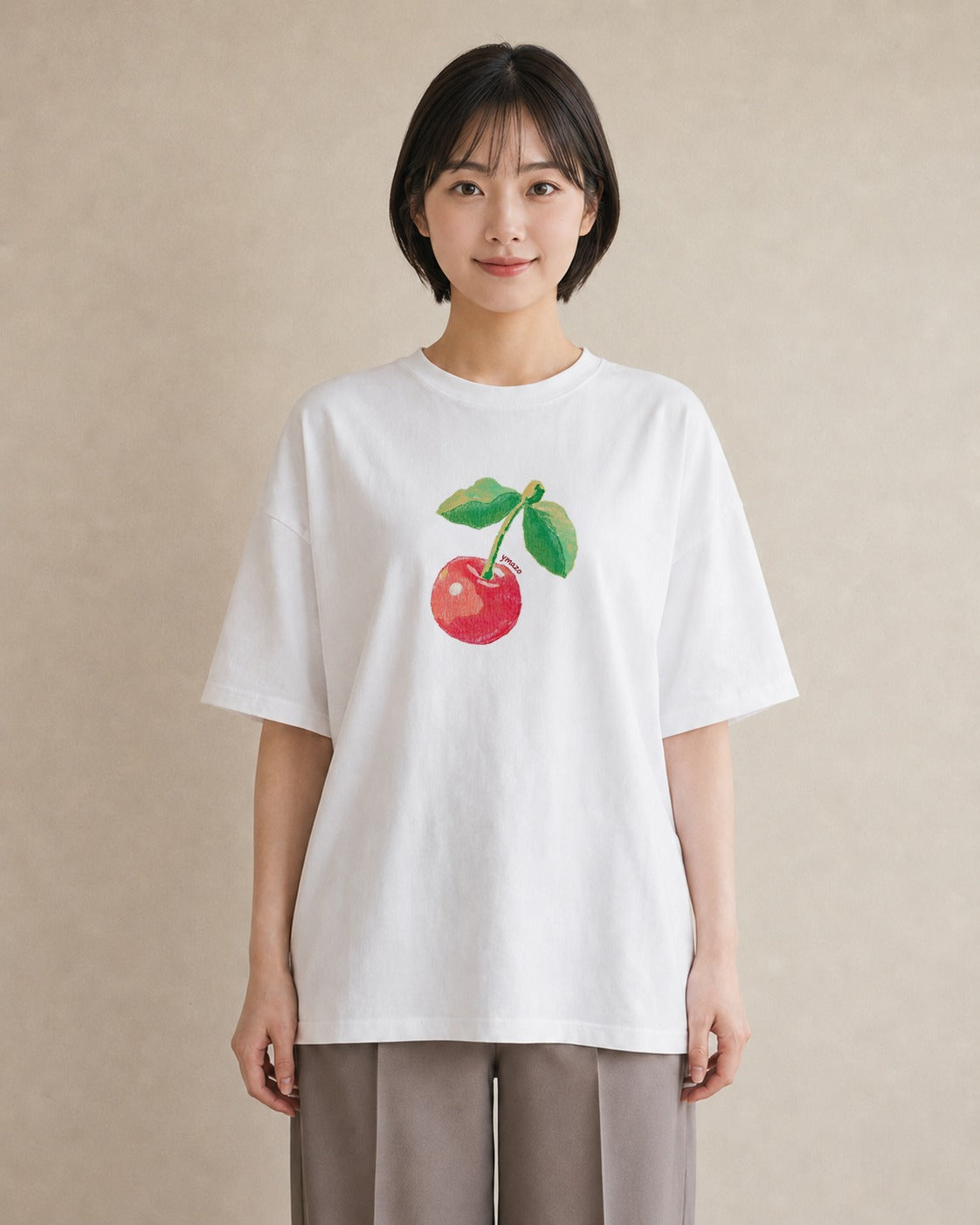 デザインTシャツ レディース りんご 林檎 アップル 食べ物 フード イラスト 個性的 ホワイトデー 春服 白T