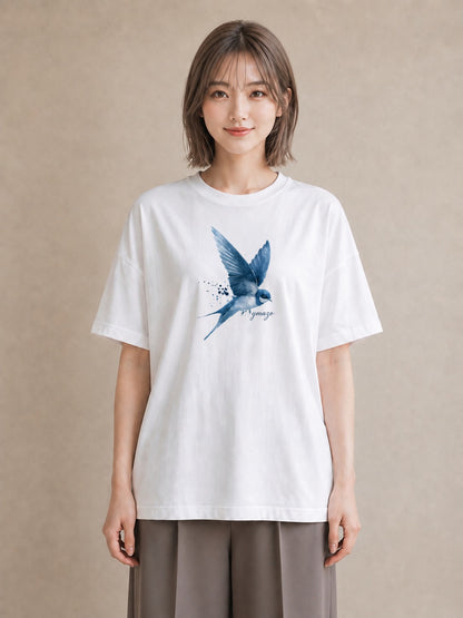Tシャツ レディース インコ ペット 動物 イラスト こなれ感 女子会 お揃い 白T
