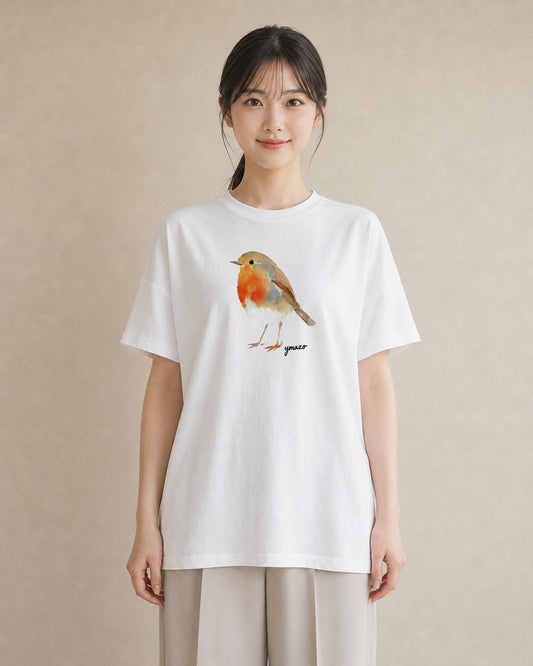 グラフィックTシャツ レディース ことり ペット 動物 イラスト カジュアル お出かけ 普段着 白T