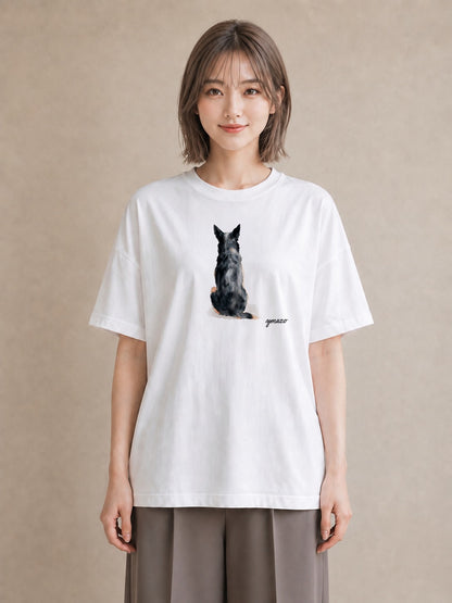 デザインTシャツ レディース スフィンクス 猫 ねこ イラスト アート風 カフェ巡り 女子会 白T