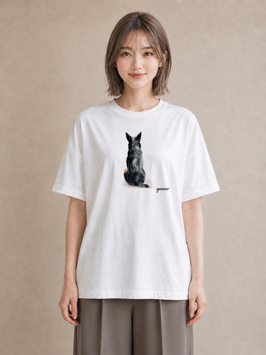 デザインTシャツ レディース スフィンクス 猫 ねこ イラスト アート風 カフェ巡り 女子会 白T