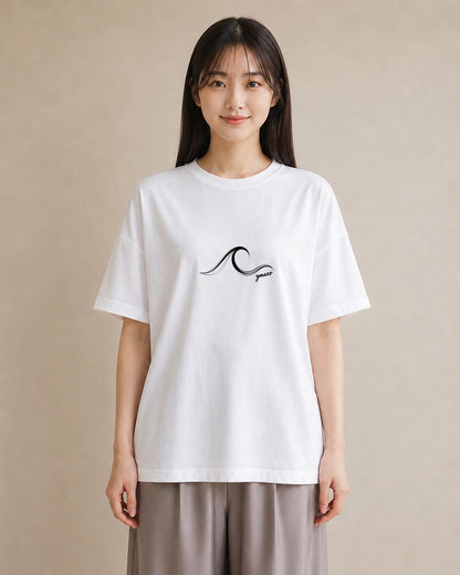 半袖Tシャツ レディース 海 リゾート 夏 イラスト 普段使い 女子会 お揃い 白T
