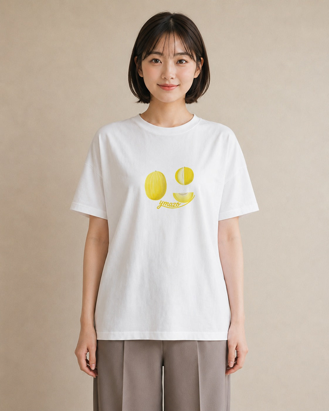 半袖Tシャツ レディース アボカド 食べ物 フード イラスト 淡色 カフェ巡り 女子会 白T