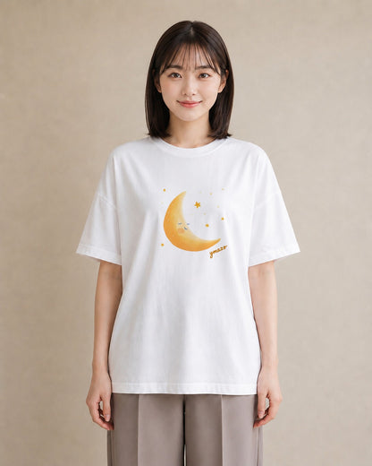 デザインTシャツ レディース 星空 宇宙 イラスト ルームウェア ギフト 白T
