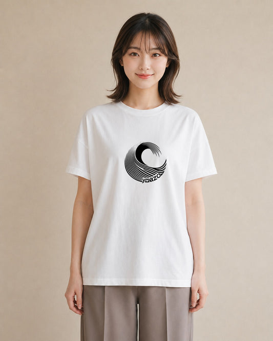 プリントTシャツ レディース 海 リゾート 夏 イラスト きれいめカジュアル ペアコーデ 秋コーデ 白T