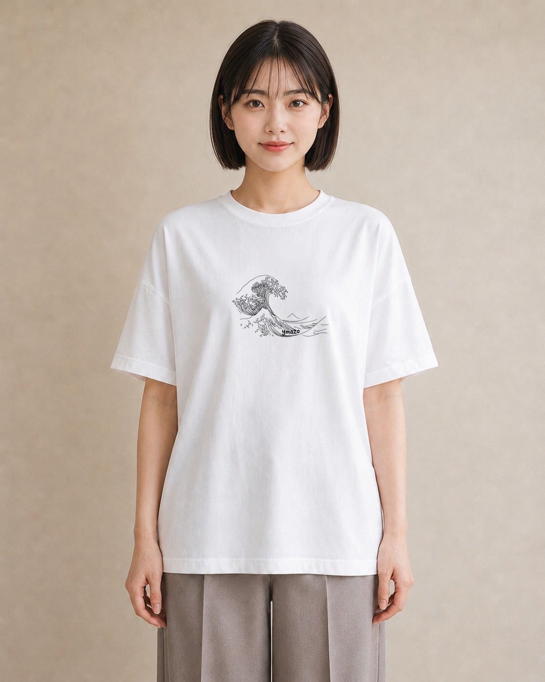デザインTシャツ レディース 海 リゾート 夏 イラスト 北欧風 春コーデ 姉妹 白T
