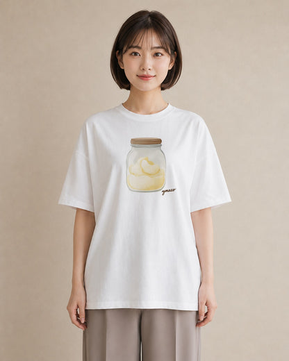 半袖Tシャツ レディース クリームソーダ 食べ物 フード イラスト こなれ感 通学 誕生日プレゼント 白T