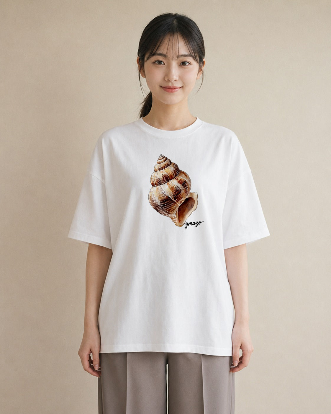 半袖Tシャツ レディース どんぐり 植物 ボタニカル イラスト アート風 姉妹 送別ギフト 白T