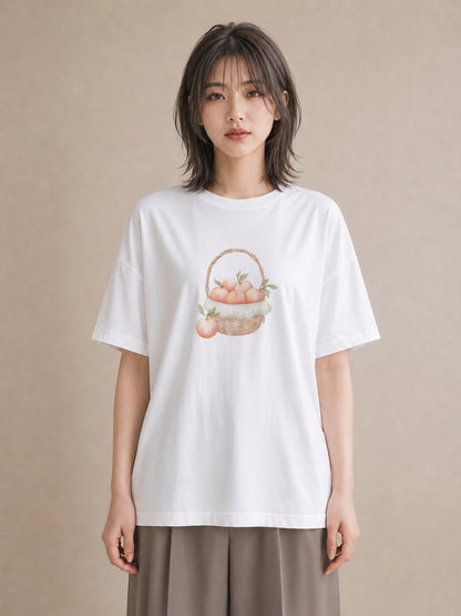Tシャツ レディース あんみつ 食べ物 フード イラスト ポップ 帰省 ラフ 白T